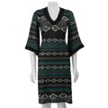 Tiana B. Women's Kimono-sleeve Printed Knit Dress