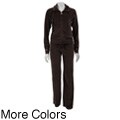 Central Park Women's Velour Studded Warm Ups