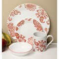 Corelle Impressions Red Paisley 20-piece Dinnerware Set