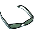 Ray Ban RB2129 Black Plastic Bold Rectangle Polarized Sunglasses