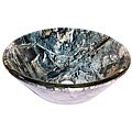 Brienza Glass Vessel Turquoise Swirl Sink