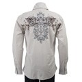 Do Denim Men's Blue Botanical Scroll Shirt