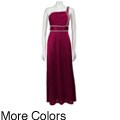 Nightway Women's Ruched One-shoulder Gown