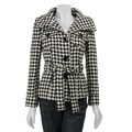 Last Kiss Single-breasted Houndstooth Jacket
