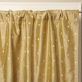 Silk Dupioni 52x84-inch Polka Dot Curtain Panels (India)