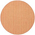 Handmade Loop Chenille/ Flatweave Cotton Rug (5' Round)