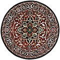 Hand-tufted Heriz Wool Rug (6' Round)