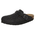 Birkenstock Unisex 'Boston' Leather and Wool Slip-on Clogs