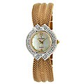 Peugeot Women's Bow Mesh Crystal Accent Watch