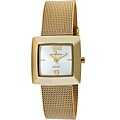 Peugeot Women's Goldtone Mesh Bracelet Watch