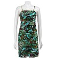 NW Collections Women's Charmeuse Shutter Pleat Dress
