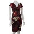 Jonathan Martin Women's Short-sleeve ITY Wrap Dress