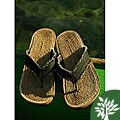 Men's Black Denim Thong Sandals (Indonesia)
