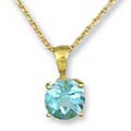 Goldplated Silver 'Azure Prosperity' Blue Topaz Choker (India)