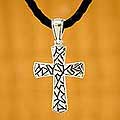 'Puzzle' Men's Sterling Silver Cross Necklace (INDONESIA)