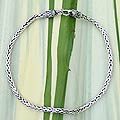Sterling Silver Men's 'Strength' Necklace (Thailand)