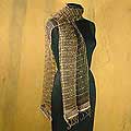 Silk 'Silver Butterfly' Scarf (India)