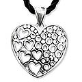 Sterling Silver 'Falling In Love' Heart Necklace (Indonesia)