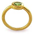 Vermeil Amethyst 'Verdant Nature' Solitaire Ring (India)