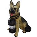 Tricod German Shepherd Dog with Solar Light Lantern