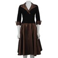 Jessica Howard Women's Cuff Sleeve Wing Collar Dress