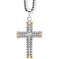 Goldplated Stainless Steel Cross Necklace