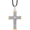Goldplated Stainless Steel Cross Necklace