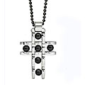 Two-tone Stainless Steel Cross Necklace