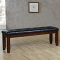 Camden Arts and Crafts 48-inch Faux Leather Tufted Bench