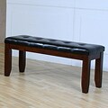 Camden Arts and Crafts 60-inch Faux Leather Tufted Bench