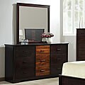 Acacia-Lynn Two-tone Dresser and Mirror Set