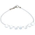 Silver Clear Quartz Bead Bracelet (Thailand)