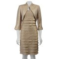 Jessica Howard Women's Gold 2-piece Dress