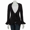 Dolce Cabo Women's Ruffle Front Cardigan