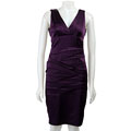 Taylor Women's Stretch Satin Sheath Dress