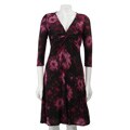 Donna Morgan Women's Knot-front Ikat Print Dress