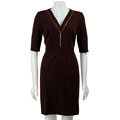 Donna Morgan Women's Decorative Zipper Dress