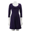 Donna Morgan Ruffle Pleated Dress