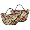 Je Veux Woven Croc Print Handbag