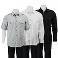 Sovereign Code Men's Military-style Woven Shirt