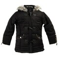 Bongo Girl's Black Toggle Coat