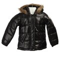 Pink Platinum Girl's Hooded Bubble Coat
