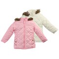 Pink Platinum Toddler Girl's Quilted Hooded Coat