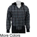 Paul Frank Men's Faux Fur-lined Plaid Hoodie