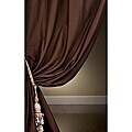 Signature Espresso Cotton Silk Curtain Panel (46 in. x 96 in.)