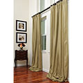 Signature Fog Green Cotton Silk Curtain Panel (46 in. x 84 in.)