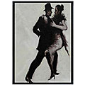 Hand-painted 'Tango' Framed Canvas Art
