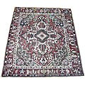 Persian Hamadan Hand-knotted Ivory/ Rust Rug (5'1 x 6'6)