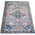 Persian Hamadan Hand-knotted Rust/ Black Rug (5' x 6'10)