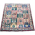 Persian Hamadan Hand-knotted Rust/ Beige Rug (5' x 6')